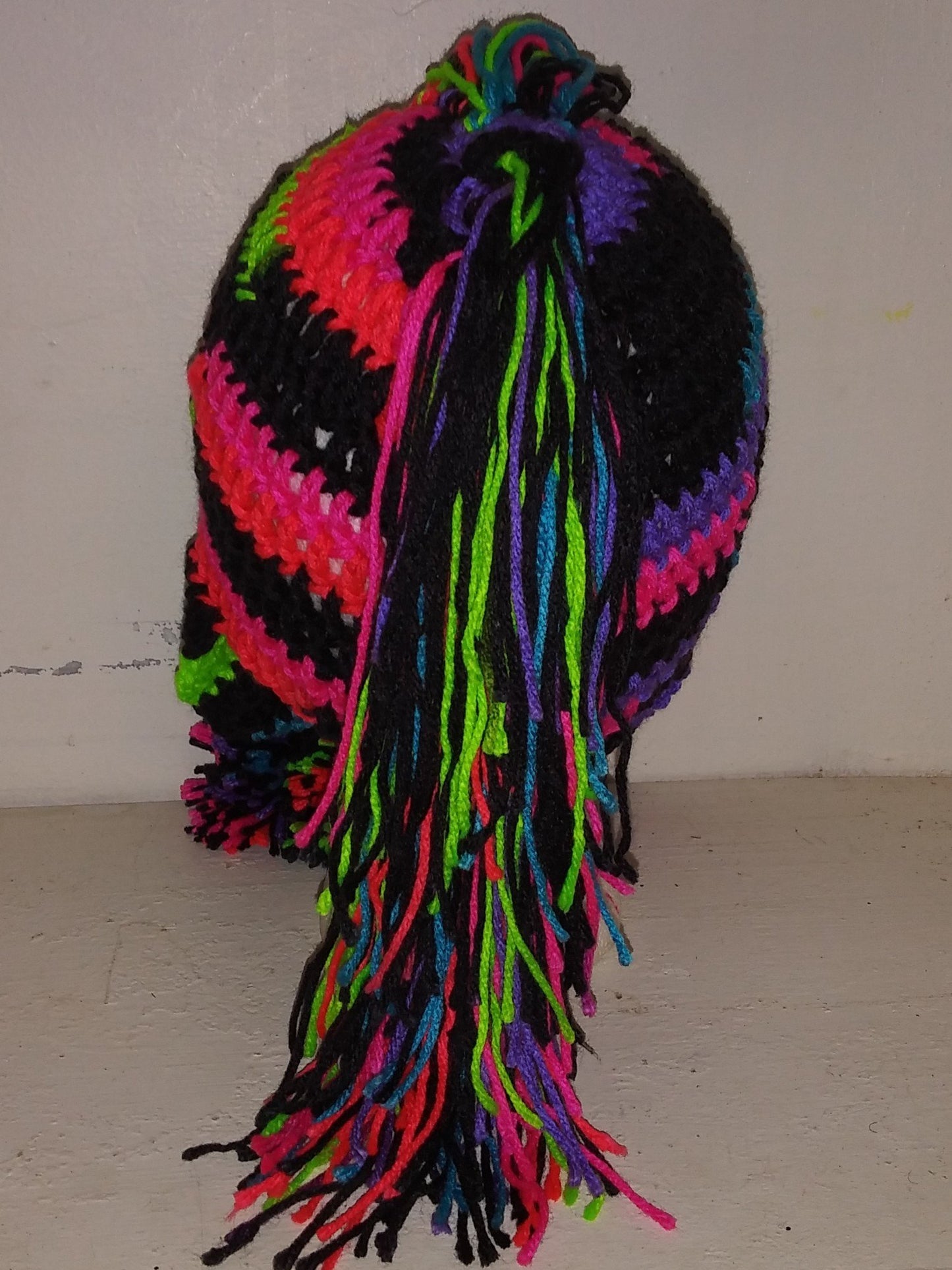 Psychedelic Mohawk Beanie - Ebby Eb Designs
