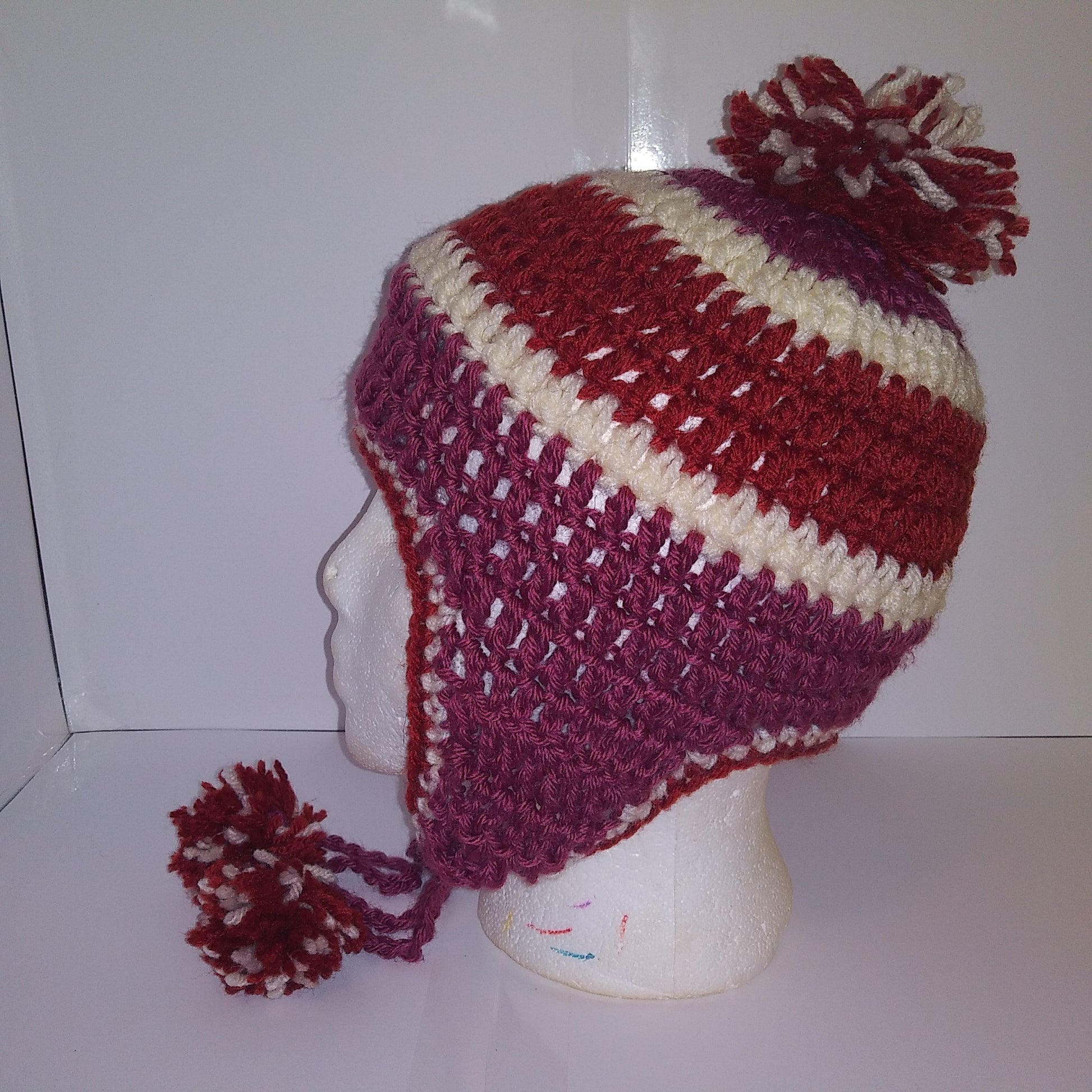 Earwarmer Pom Pom Beanie - Ebby Eb Designs
