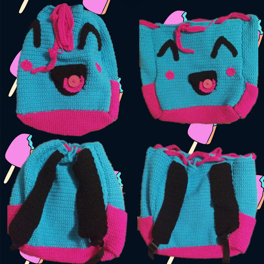 Kawaii Drawstring Backpack - Ebby Eb Designs